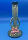 VINTAGE ROSEVILLE POTTERY ZEPHYR LILY GREEN BUD VASE 201-7