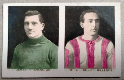 James Branston Preston / Billie Gillespie Sheff Utd Jungen Freund Fußballer 1922