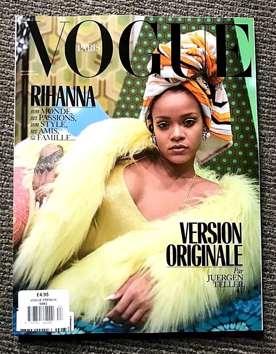 New VOGUE PARIS France Magazine Dec 2017 Jan 2018 Rihanna Juergen Teller /  Goude | eBay