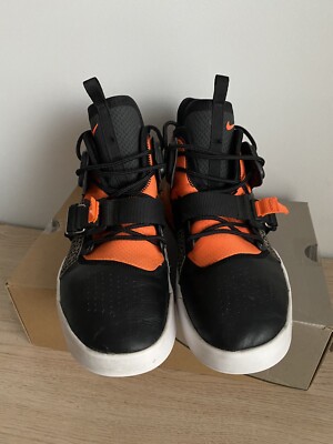 NIKE AIR FORCE 270 MAX SAFARI BLACK CRIMSON ORANGE WOLF GREY AH6772-004 - SZ 10 NIKE AIR FORCE 270 MAX SAFARI BLACK CRIMSON ORANGE WOLF GREY  main image 4