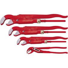 Image of Rothenberger 070137X Pliers Set Pipe Wrench & Water Pump Pliers Ø1"-2"