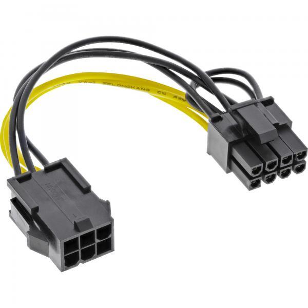 InLine Adattatore PCIe 6 Pin > PCIe 8 Pin - Nero