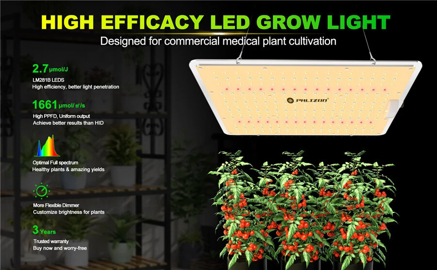 1000W Full Spectrum LED Grow Lights Samsung Lamp Veg Flower Indoor Hydroponics - Bild 2 von 4