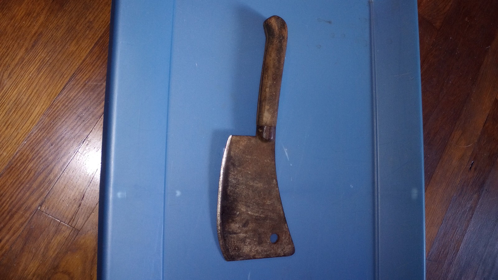 OLD ANTIQUE WOOD HANDLE BUTCHER BLOCK KNIFE,OLDTIME MEAT CLEAVER eBay
