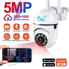 5G Wifi Video Surveillance Camera CCTV PTZ IP Cam Smart Human Tracking 4X Zoom