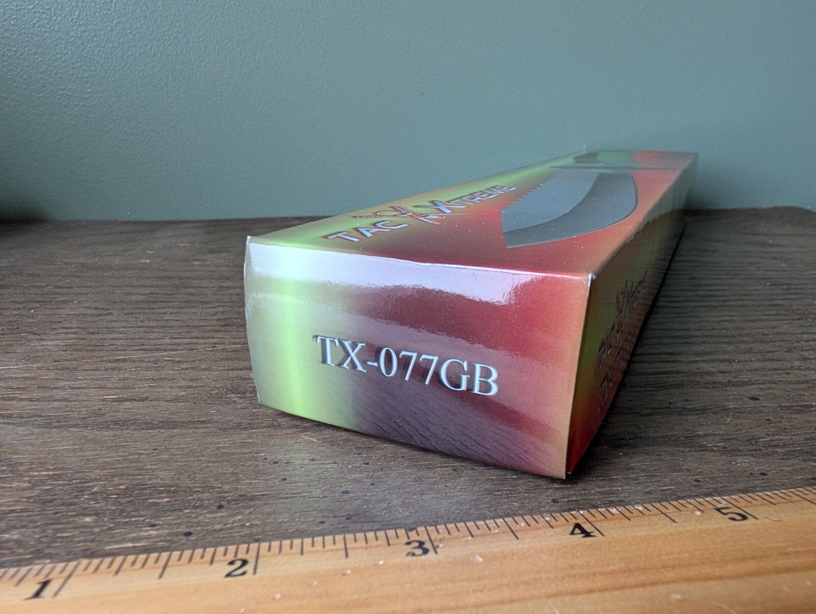 Tac Xtreme 12" Black Blade Green & Black Handle w/ Sheath TX-077GB