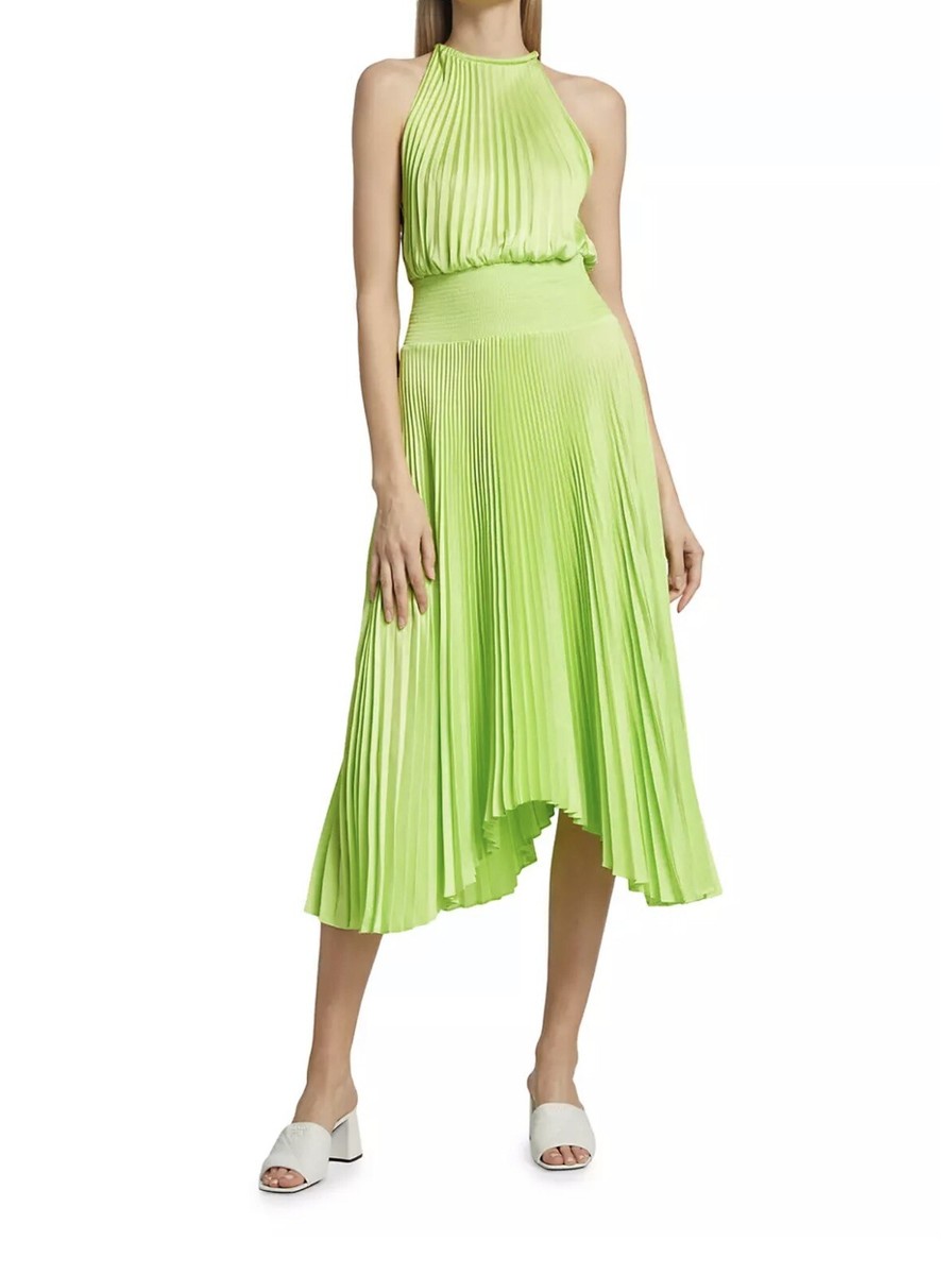 A.L.C. Asymmetric Pleated Midi-Dress size 2 | eBay