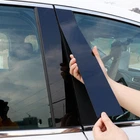 For 2007 2008 2009 2010 2011 HONDA CRV CR-V Pillar Post 6pc Window Door Trim