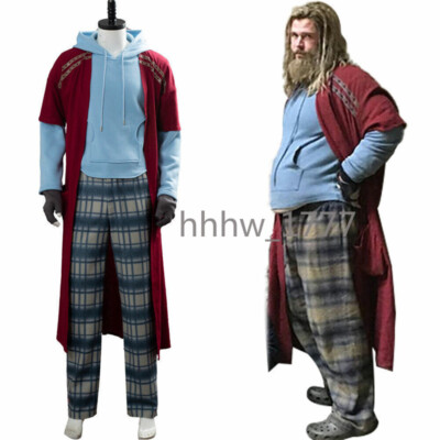 The Avengers Endgame Fat Thor Halloween Cosplay Costume Uniform Outfit  Suit