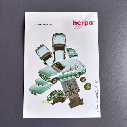 HERPA  toy cars and trucks German/English  brochure / catalog May-June '97 - Picture 1 of 5
