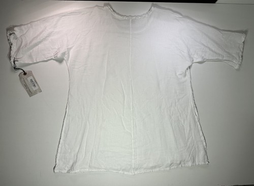 Oh My Gauze Suzi Snow Tunic Top White Womens Size #3 US XXL Cotton Ruffled Airy - Picture 5 of 10