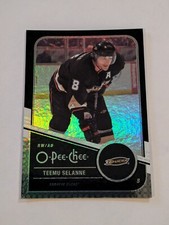 teemu selanne /100 Numbered 281 2011-12 OPC HOKCEY BLACK
