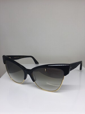 New DITA Temptation Sunglasses 22029 A-BLK-GLD-61 C. Black w/ Gradient Lenses