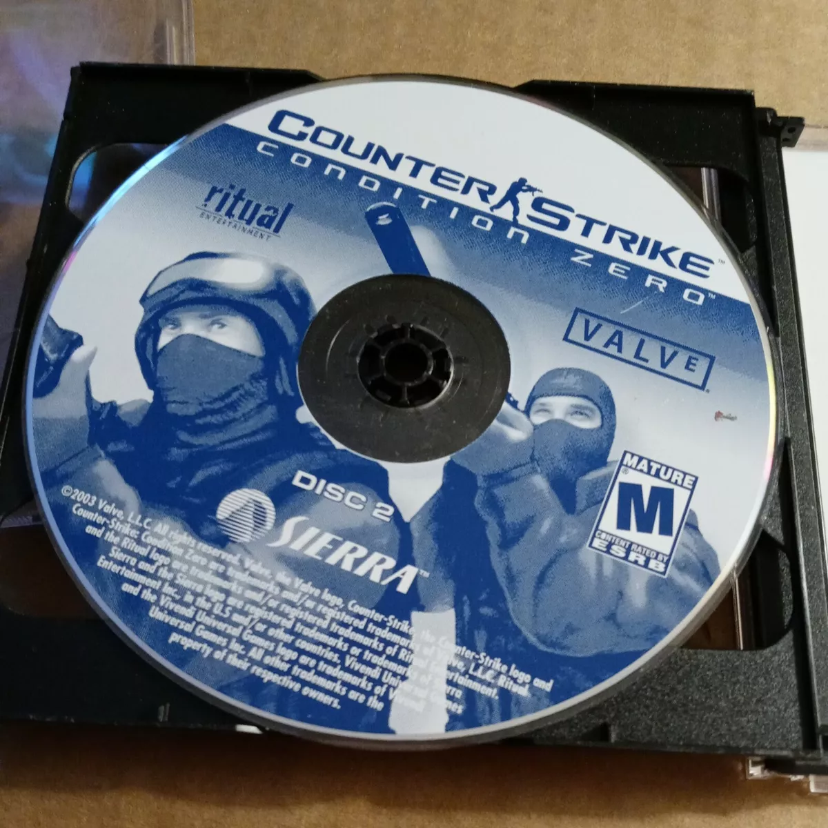 Counter Strike Condition Zero 2 DVD PC GAMING CD Key Jewel Case Sierra Valve