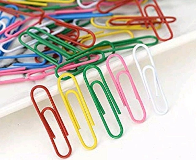 1,500 assorted colors small paper clip 1" Free Shipping!!! eBay