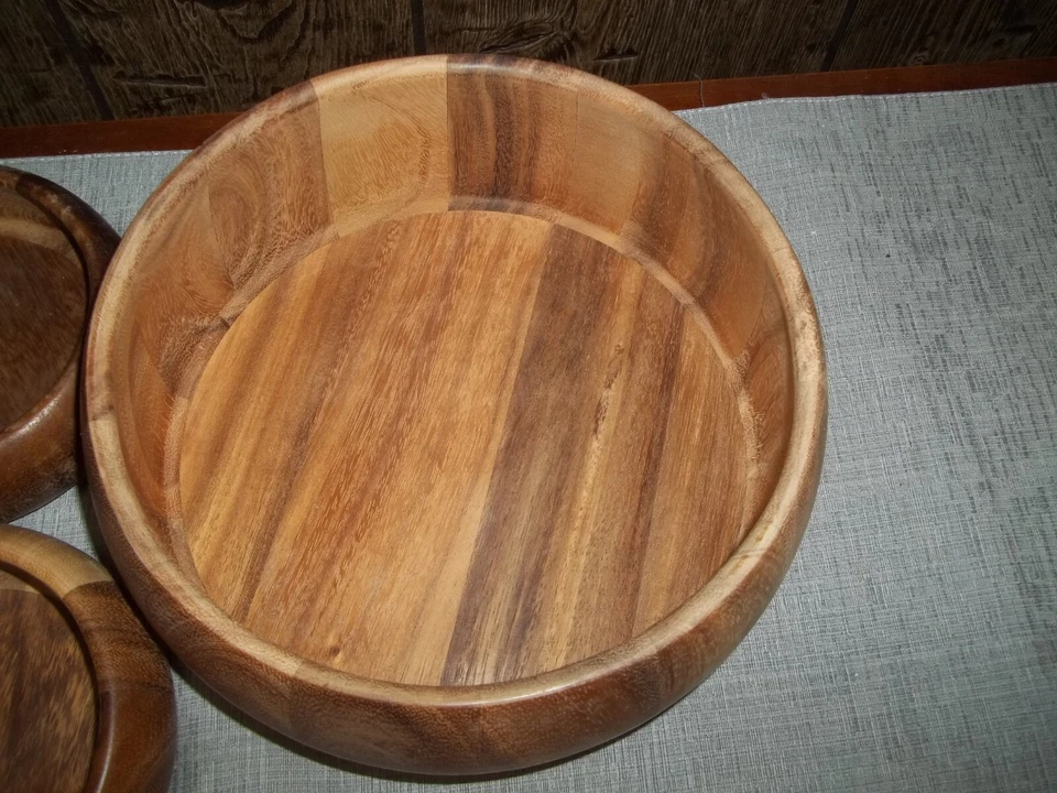 Juego de ensaladeras Dansk TAILANDIA International Designs madera de teca 11 piezas Foto 3 de 4