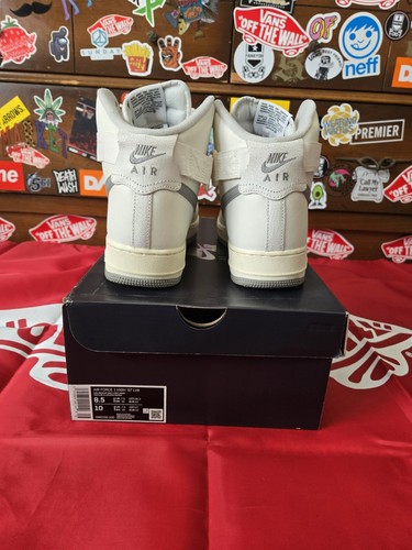 Nike Air Force 1 High '07 LV8 SZ US 8.5 MENS Vintage Sail Medium Grey - Picture 4 of 9