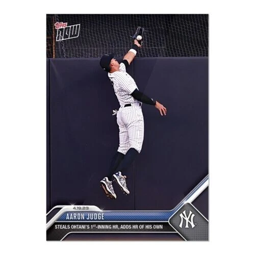 Aaron Judge 2023 MLB TOPPS NOW® Card 149  Steal Othani Home Run