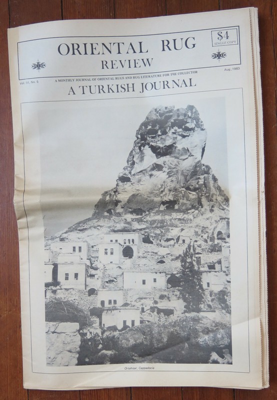 Oriental Rug Review (newspaper format).  Volume III, number 5, August 1983.