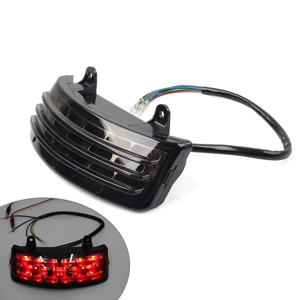 ToMger Tri-Bar LED Rear Tail Brake Mudguard Light fit For Harley