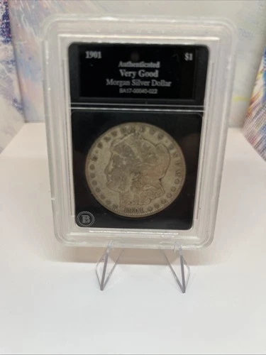 1901 Morgan Silver Dollar New Orleans Mint Mark, Graded Very Good