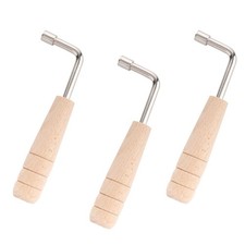 3Pcs Lyre Harp Tuning Wrench L-Shape Harp Tuning Tool for Stringed Instruments