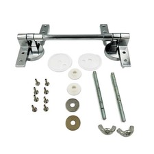 Toilet Seat Bar Hinge Retro Style Wooden Seat Hinge in Chrome Finish WC Loo Seat