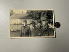 German WWII Soldiers RPPC Real Photo Postcard Military Uniform Insignia WW2 Era