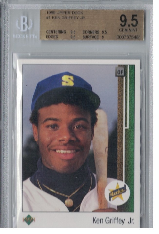 1989 upper deck ken griffey jr BGS 9.5 GEM MINT