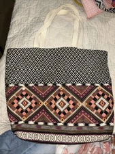 Charming Charlie Large Handmade Tote Bag