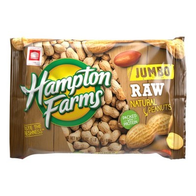 Hampton Farms - Jumbo Raw Natural In-Shell Peanuts - Great for Boiling 1 Pack