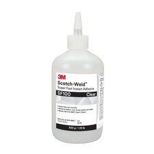 3M Scotch-Weld Super Fast Instant Adhesive SF100, Clear, 500 Gram, 1 Bottle/Case