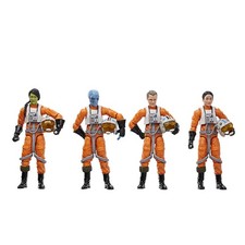 STAR WARS The Vintage Collection X-Wing Pilot 4-Pack 3.75 inches Orange