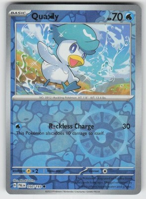 PO-01 Reverse Holo Quaxly 050/193 Common SV02: Paldea Evolved