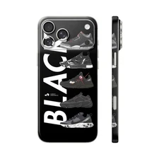 Phone Skin/Phone Wrap For iPhone, Samsung, Android 3D Embossed Skin Blac Sneaker
