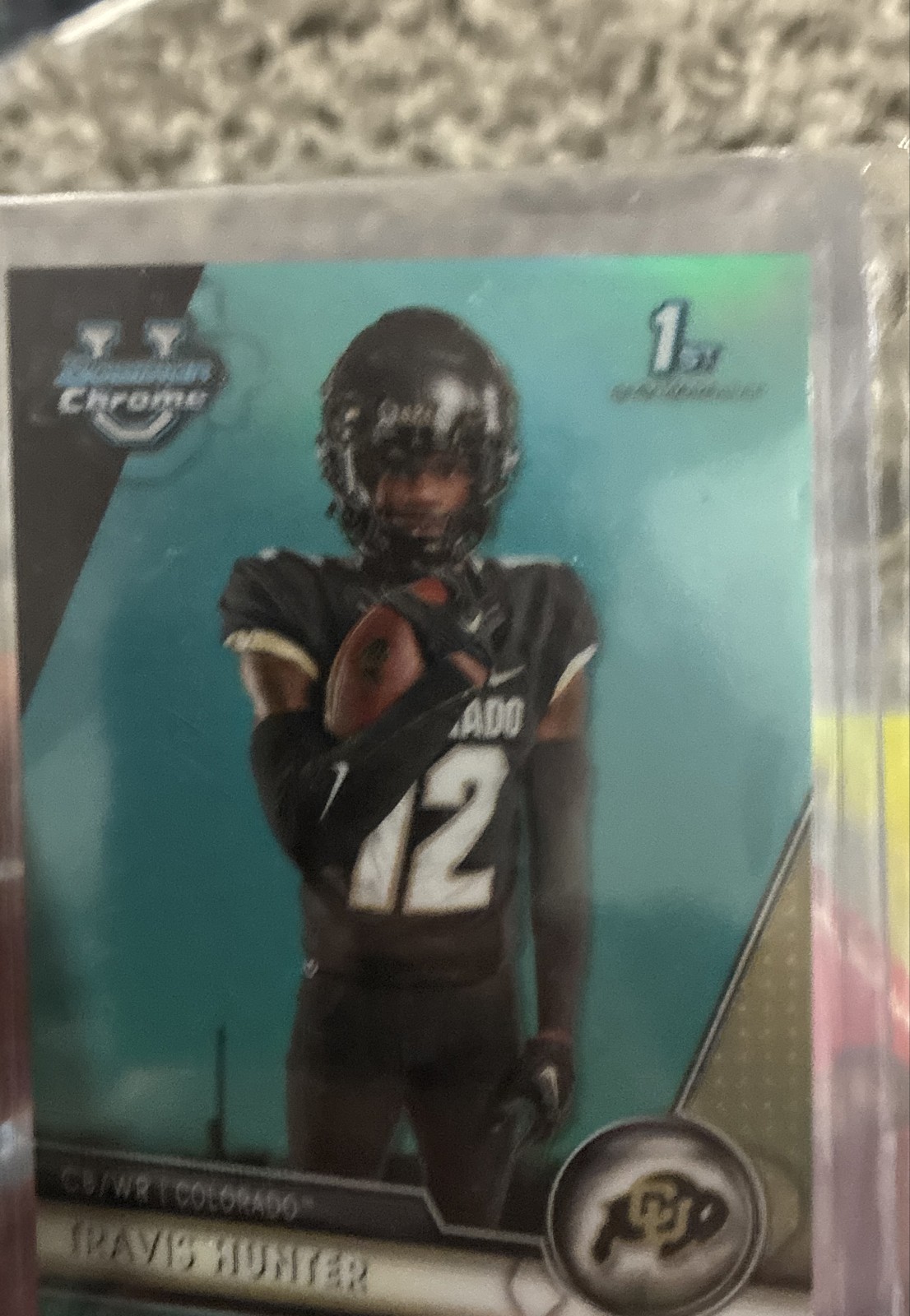 2023 Bowman University Chrome - Travis Hunter #36 Aqua Refractor /299 (RC)