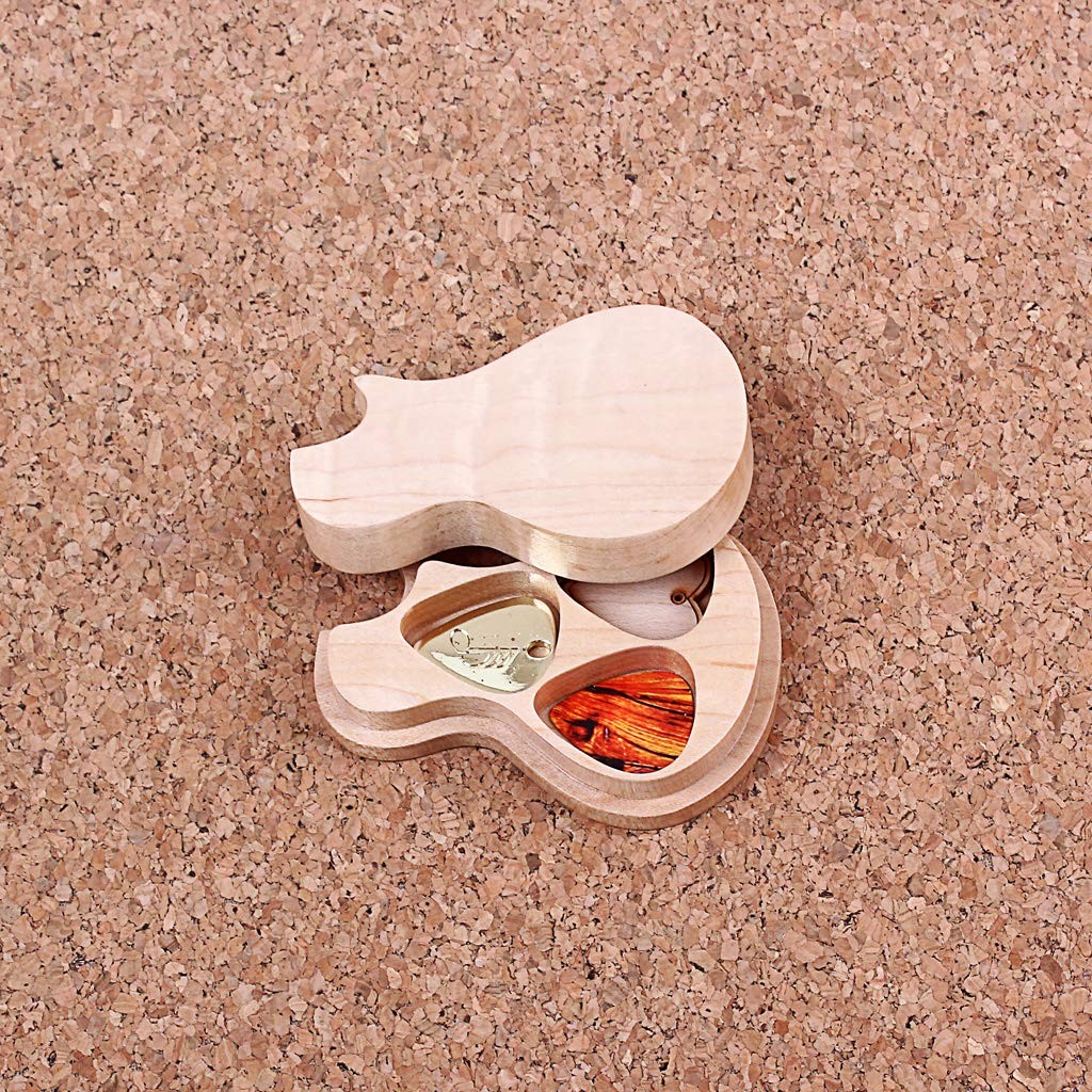 Boîte de sélection de guitare en bois et palettes pour guitare folk