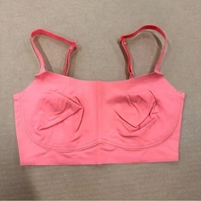 New Ruby Ribbon Second Skin Scoop Demiette Bra Pink Sorbet 32