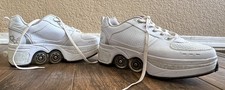 AGLOAT Retractable Sneaker Roller Skate Shoes Size 8.5 9 Pop-Out Wheels, Convert