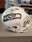 EARL THOMAS SIGNED SEATTLE SEAHAWKS FLAT WHITE FULL SIZE SPEED HELMET BECKETT