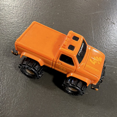 Schaper Stomper Orange 4x4 Pickup Truck #23 Battery Operated Toy 1980