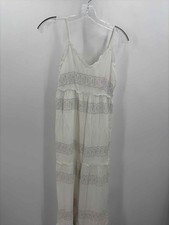Pre-Owned Jessica Simpson White Size Small Maxi Sleeveless Dress