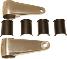 Emgo Moto Motorcycle Motorbike Cast Aluminum Headlamp Mounting Brackets 66-35830