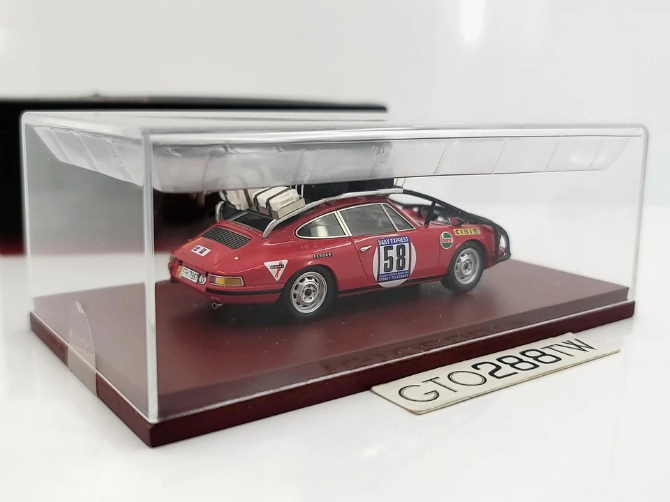 TrueScale TSM 1: 43 比例 1968 年保时捷 911 伦敦-悉尼马拉松赛 #58 TSM104307 — 第 3/4 张图片