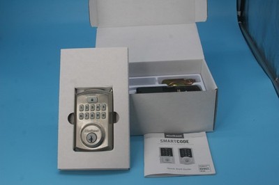 Kwikset SmartCode 270 Touchpad Deadbolt Satin Nickel Open Box Complete Tested