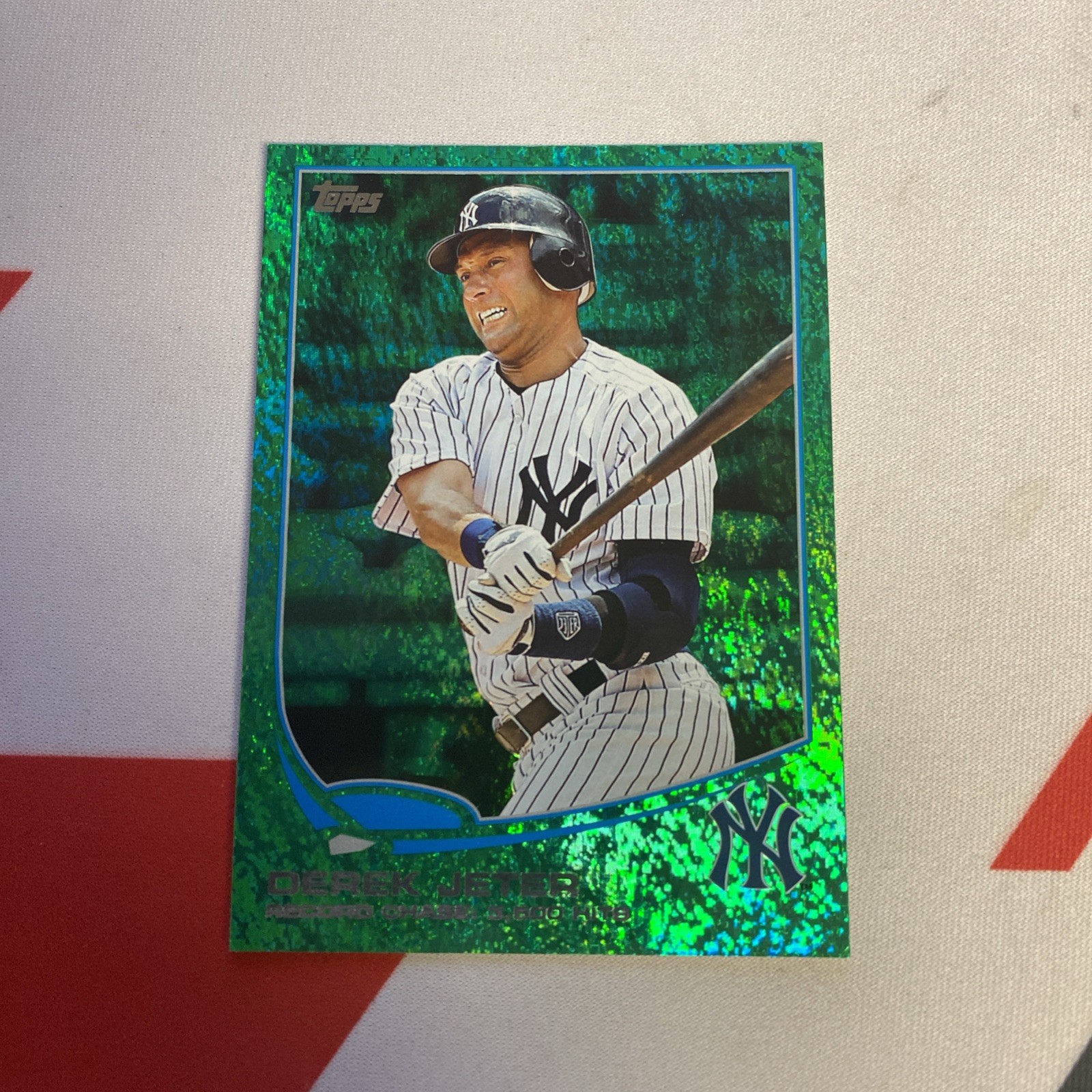 2013 Topps Derek Jeter Emerald Foil #373 NM - Exact Card Shown