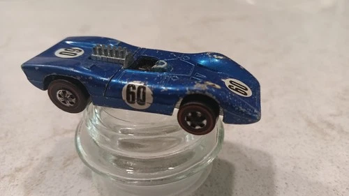 Hot Wheels Redline Ferrari 312P Blue 1969 Mattel Diecast Car