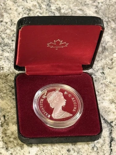 1983 Royal Canadian Mint Proof Silver Dollar Universiade Edmonton Coin