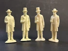 2 SETS Vintage Marx BLUE & GRAY CIVIL WAR PLAYSET Lincoln & Grant Matte & Gloss