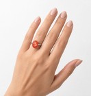 GENUINE 3.25 Cts PADPARADSCHA SAPPHIRE RING 10K GOLD - Free Appraisal - NWT — photo 5